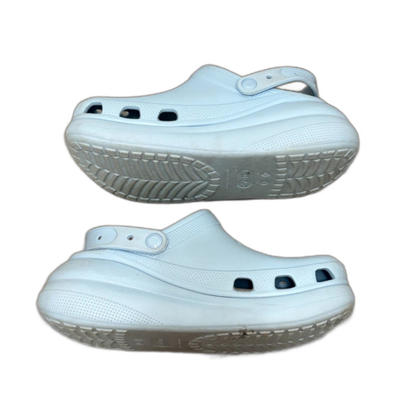 Crocs Classic Crush Clogs Chunky Platform Baby Blue Calcite Womens Size 10 - Picture 5 of 7
